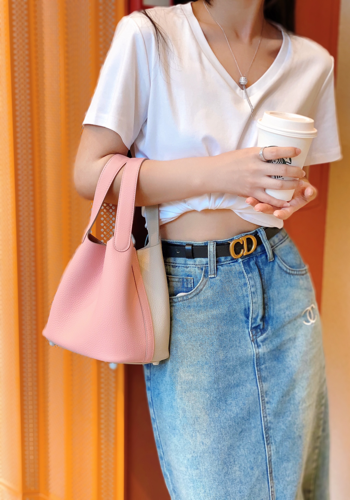 [TOP] HERMES Picotin two tone 18cm TC Leather  - 9 Colors