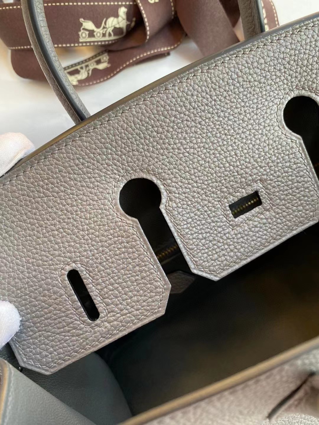 [TOP] HERMES Togo Birkin Bag 25 cm - Tinware Gray - GHW&SHW