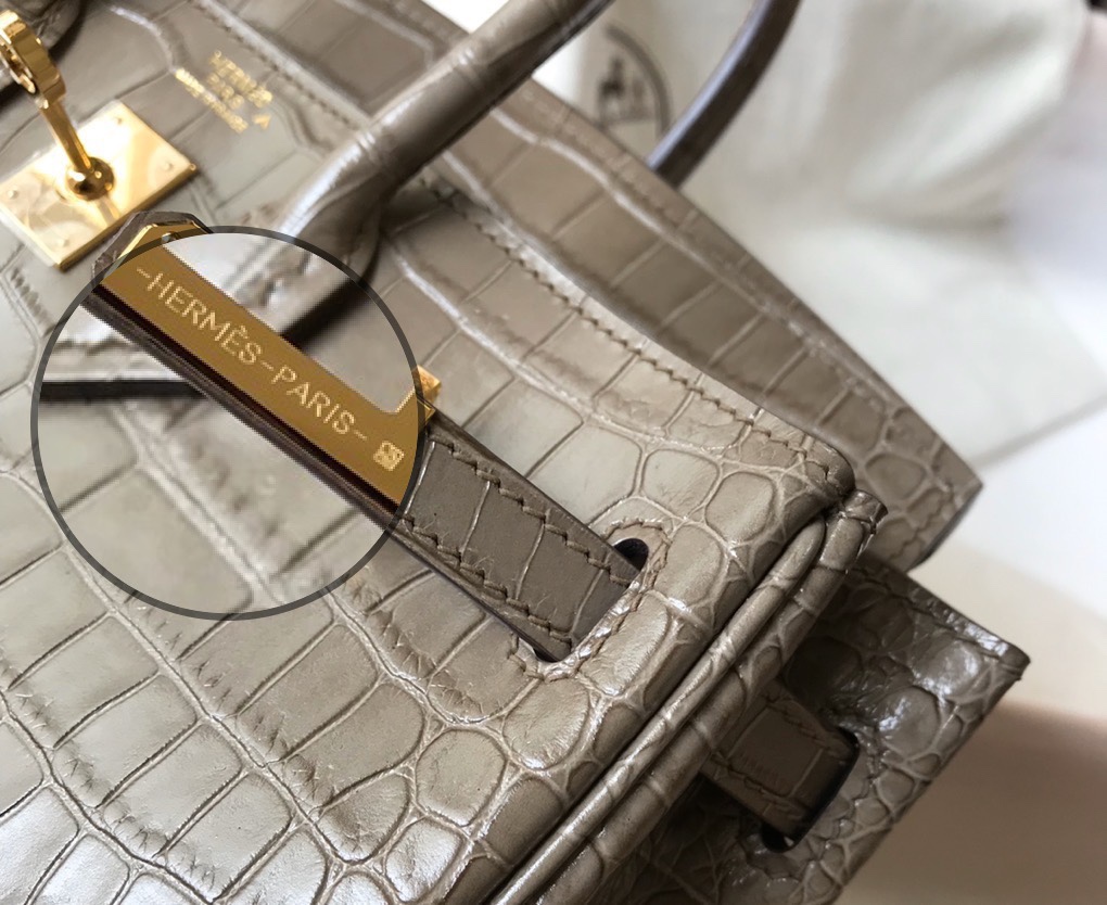 [TOP] HERMES Birkin Crocodile 25CM/30CM - Elephant Grey & GHW