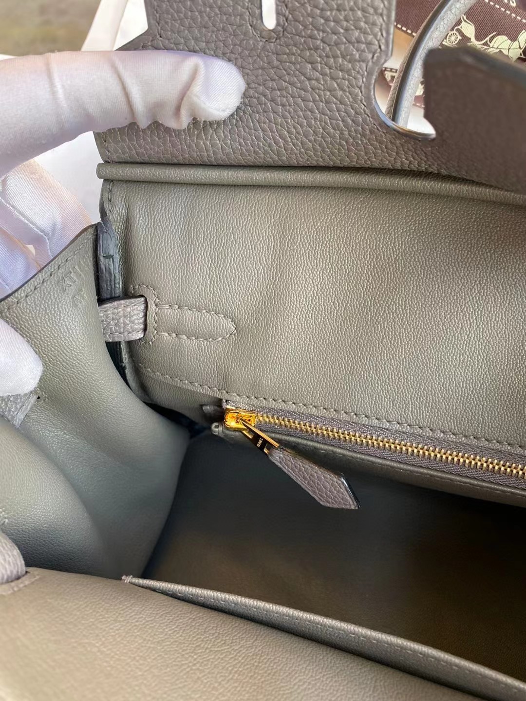 [TOP] HERMES Togo Birkin Bag 25 cm - Tinware Gray - GHW&SHW