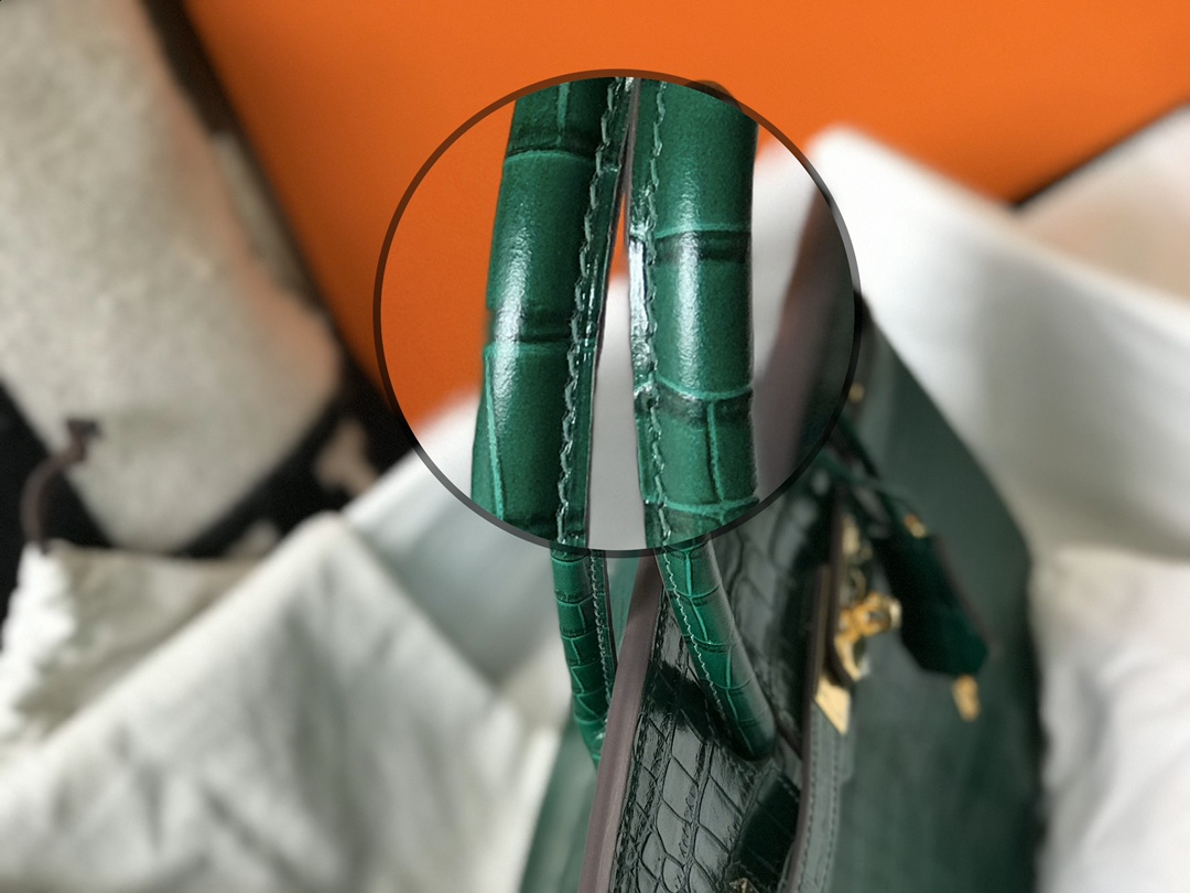 [TOP] HERMES Birkin Crocodile 25CM/30CM - Emerald & GHW