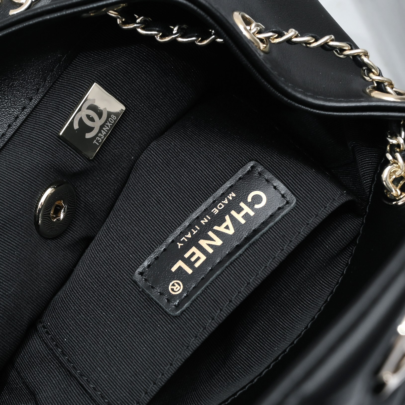 [TOP] CHANEL Duma Backpack Bag  Imported Fetal Cowhide - 17.5×16.5×10CM，21×20×12CM - SHW&Black