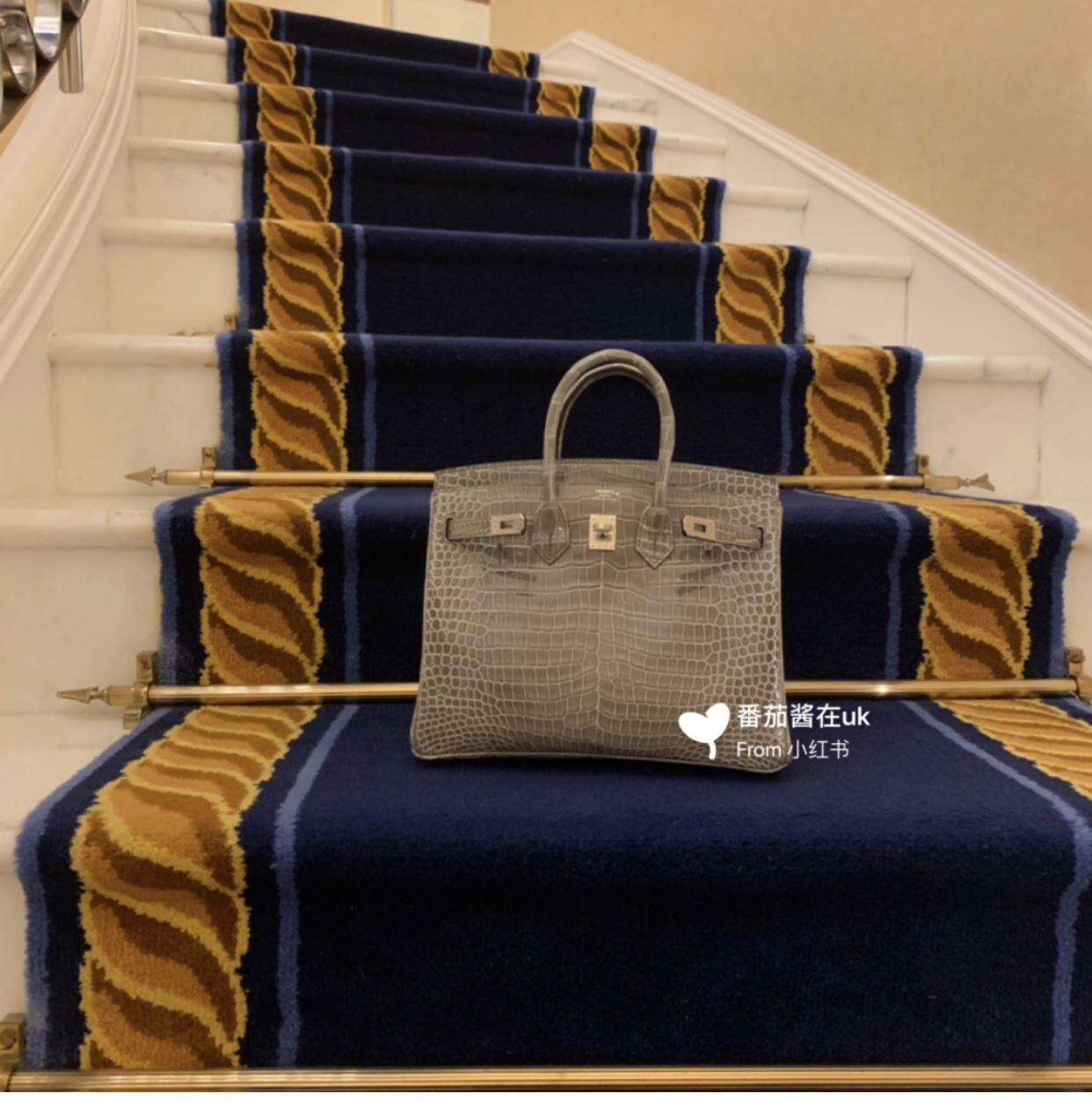 [TOP] HERMES Birkin Crocodile 25CM/30CM - Elephant Grey & GHW