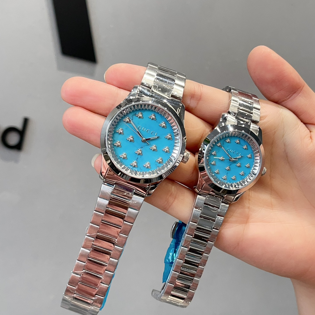 [TOP] GUCCI Cucci Bee Shape Blue Lapis Lazuli Watch - 2 Sizes