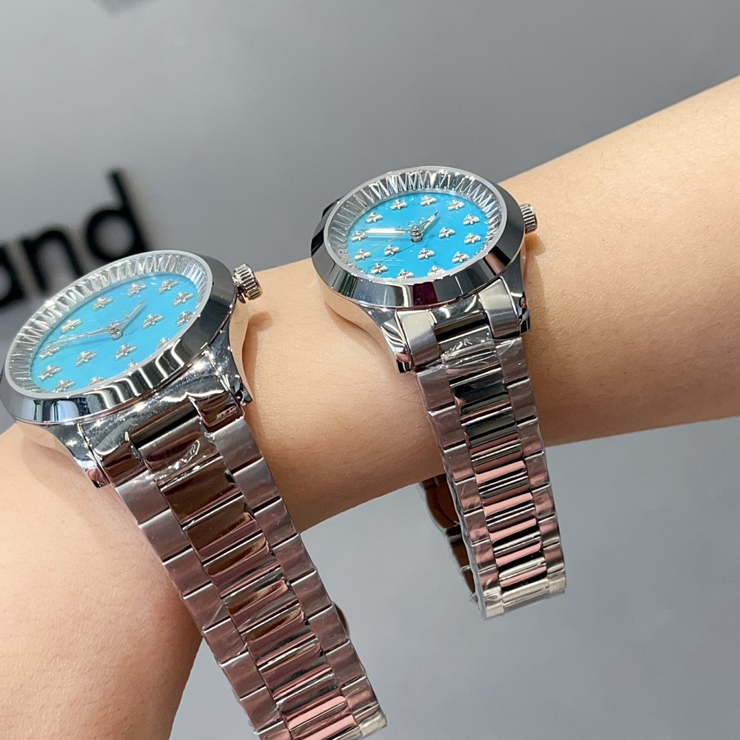 [TOP] GUCCI Cucci Bee Shape Blue Lapis Lazuli Watch - 2 Sizes