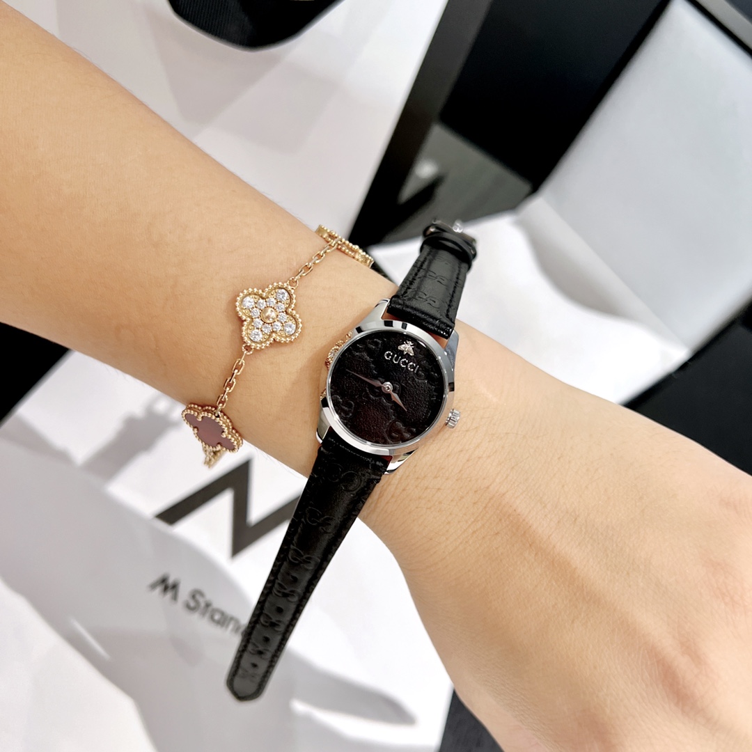 [TOP] GUCCI Guchi Ladies Quartz  Watch 27mm - 4 Colors