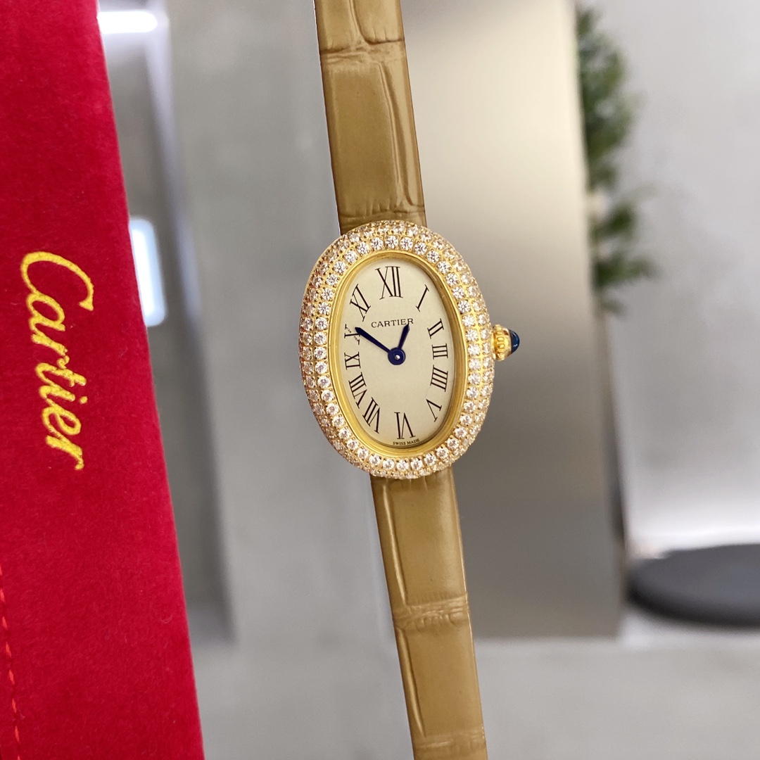 [TOP] Cartier Baignoire Bathtub Series Quartz Watch 32x26 mm  - Five Colors