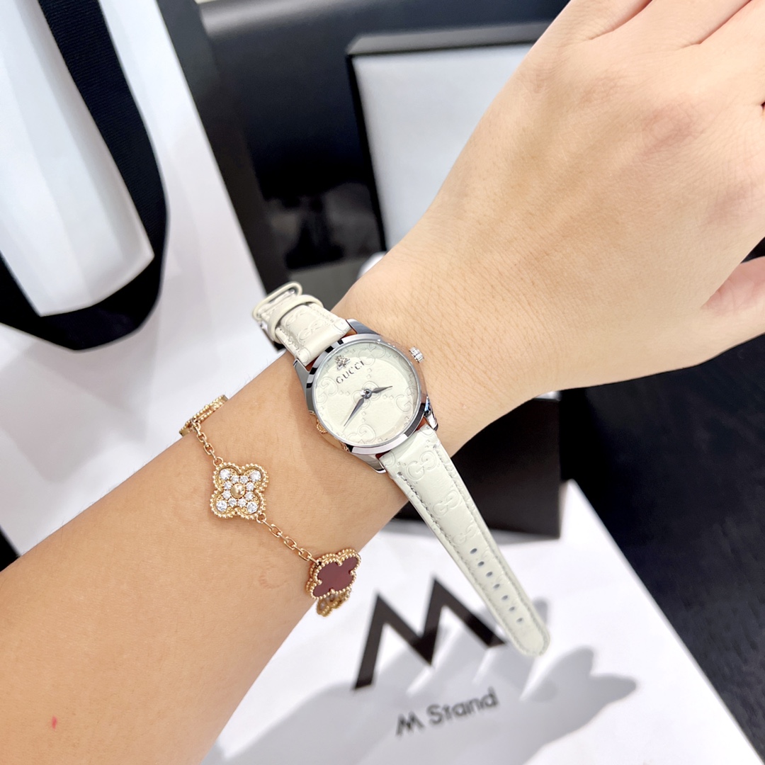 [TOP] GUCCI Guchi Ladies Quartz  Watch 27mm - 4 Colors