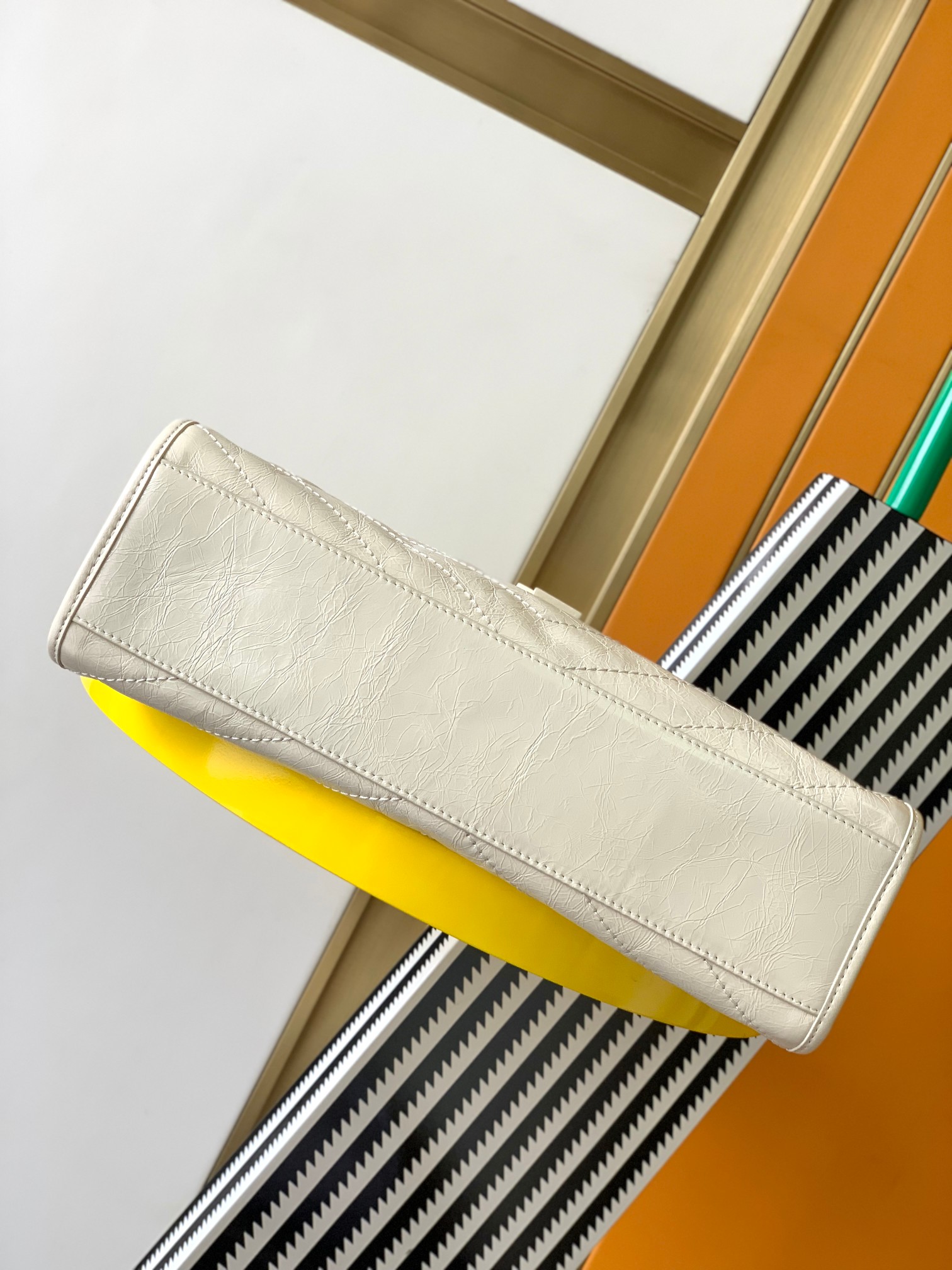 [TOP] Yves Saint Laurent YSL Medium Niki Shopping Bag - 33x27x11.5cm - White