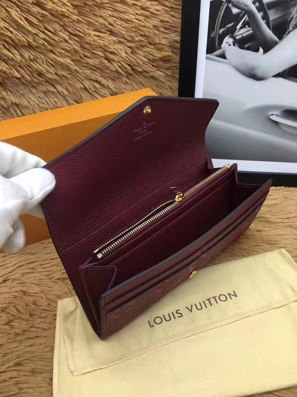 [TOP] Louis Vuitton LV Sarah Empreinte Wallet 19cm - 6 Colors