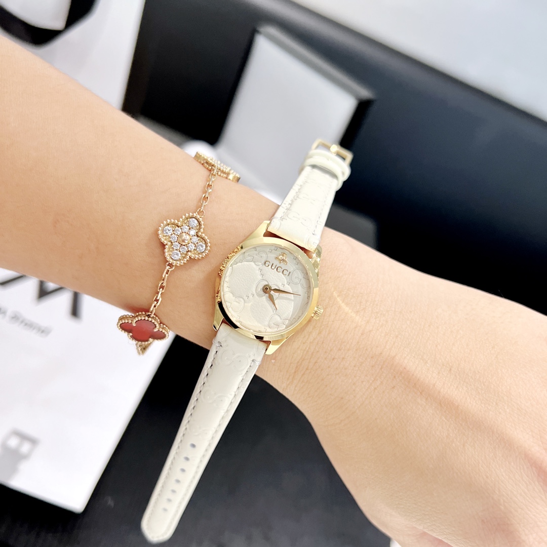 [TOP] GUCCI Small Little Bee Ladies Watch 27mm