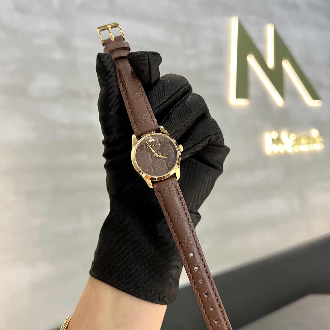 [TOP] GUCCI Small Little Bee Ladies Watch 27mm