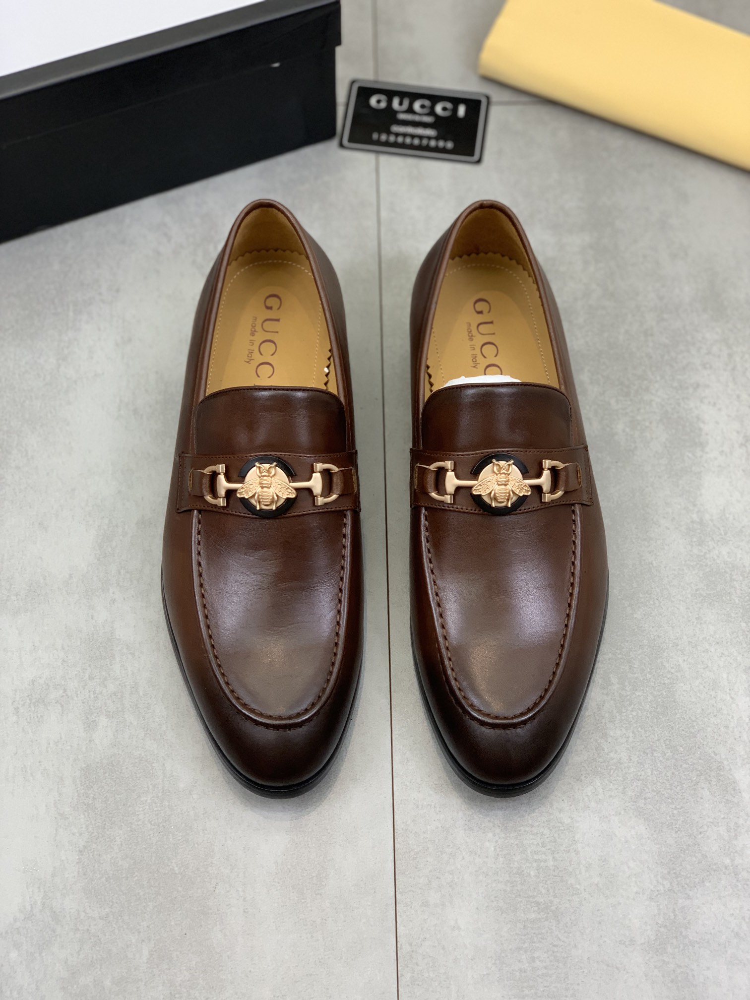 [TOP] GUCCI Men's Business Leather Shoes - 2 Colors