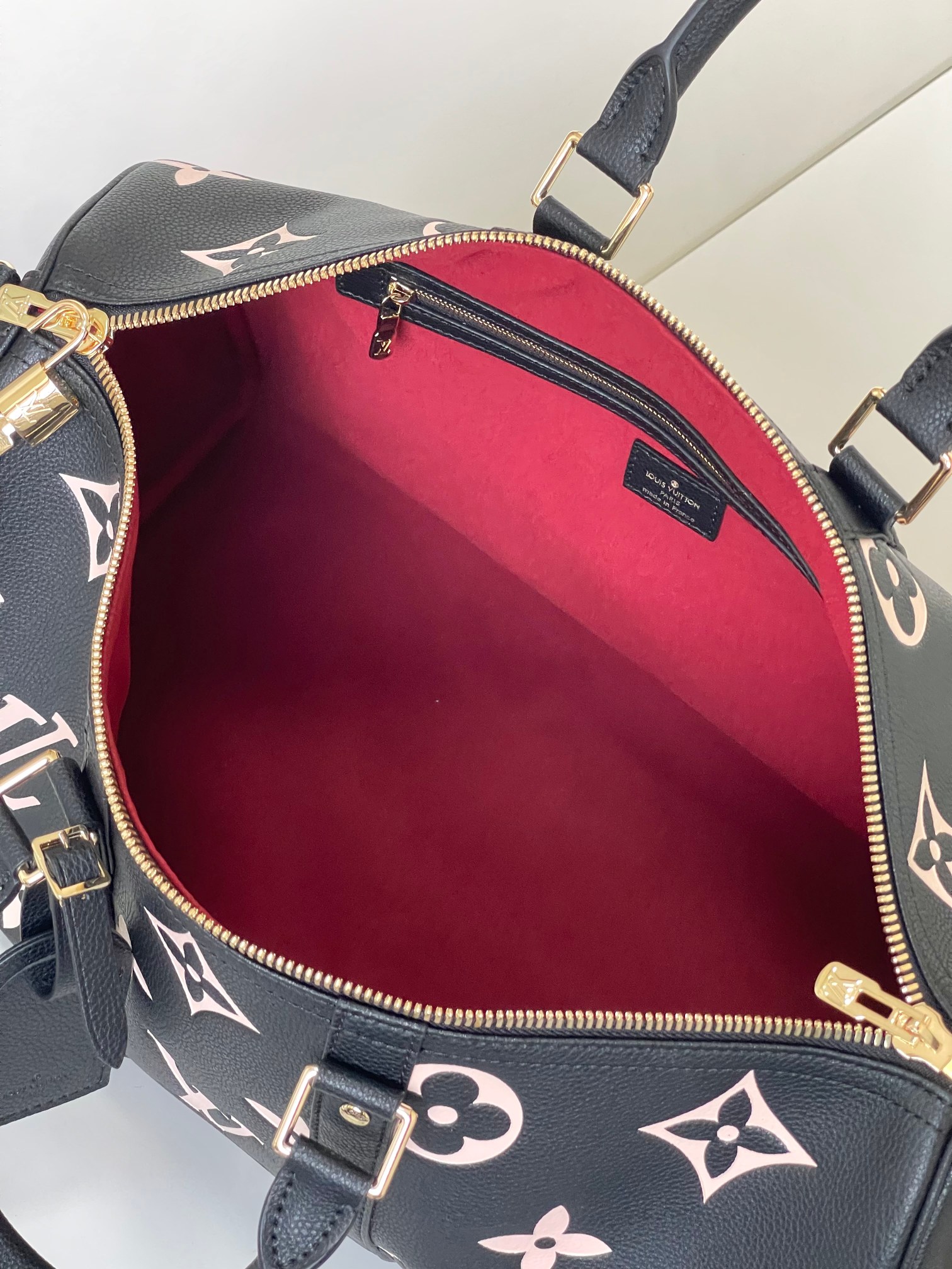 [TOP] Louis Vuitton LV Keepall Bandoulière 45 Monogram Empreinte Handbag - Black - 45x27x20cm