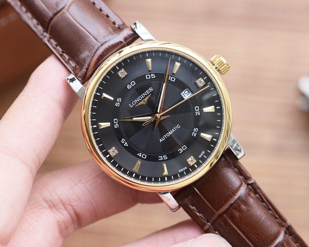 [TOP] LONGINES Barrel-Shaped Stainless Steel Watch 41mm - 3 Colors