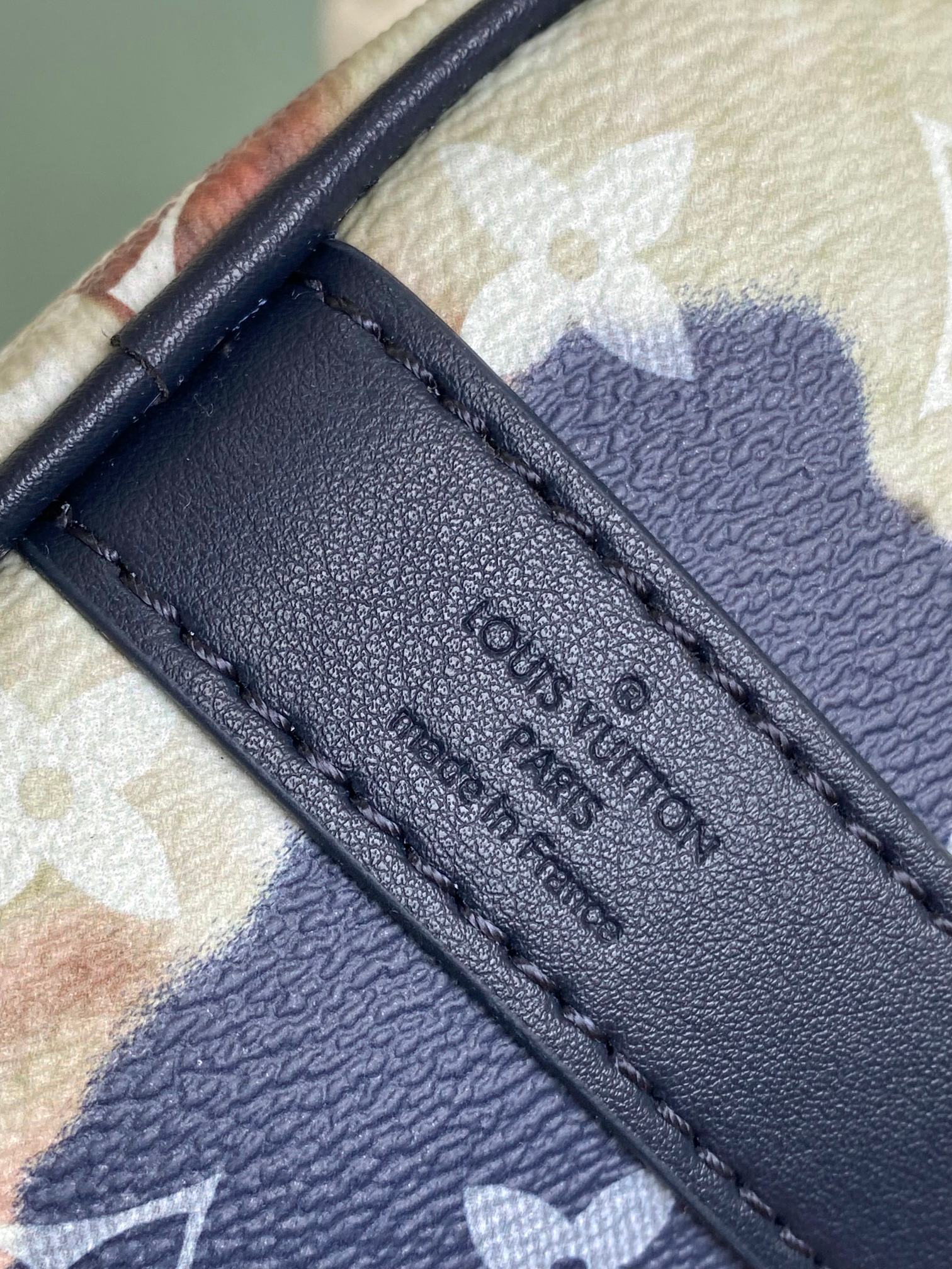 [TOP] Louis Vuitton LV M46804 Keepall XS Handbag - 21x12x9CM - Dark Blue