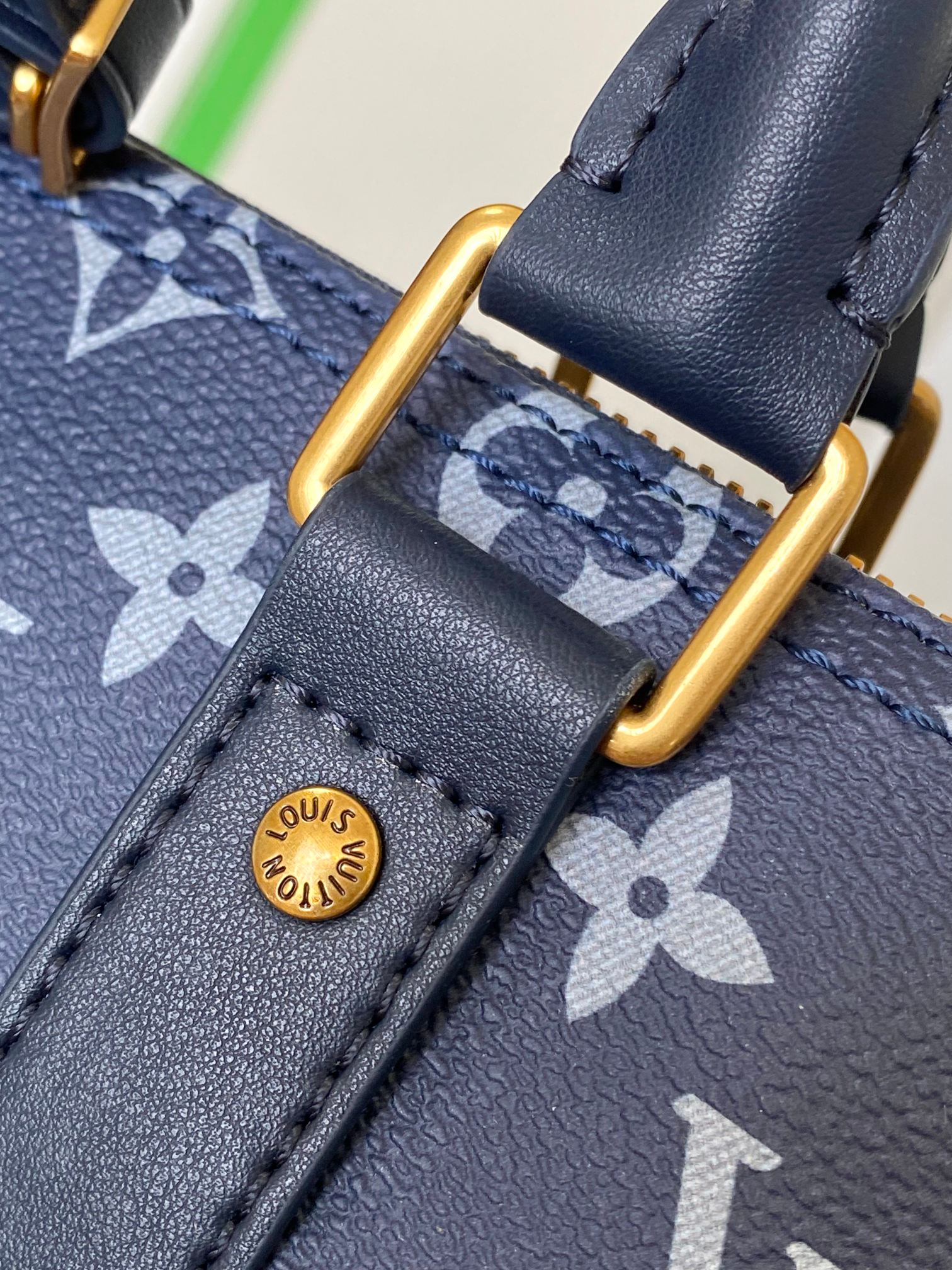 [TOP] Louis Vuitton LV M46804 Keepall XS Handbag - 21x12x9CM - Dark Blue