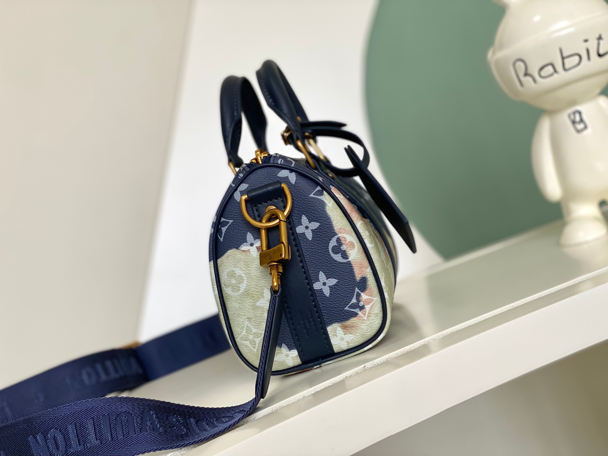 [TOP] Louis Vuitton LV M46804 Keepall XS Handbag - 21x12x9CM - Dark Blue