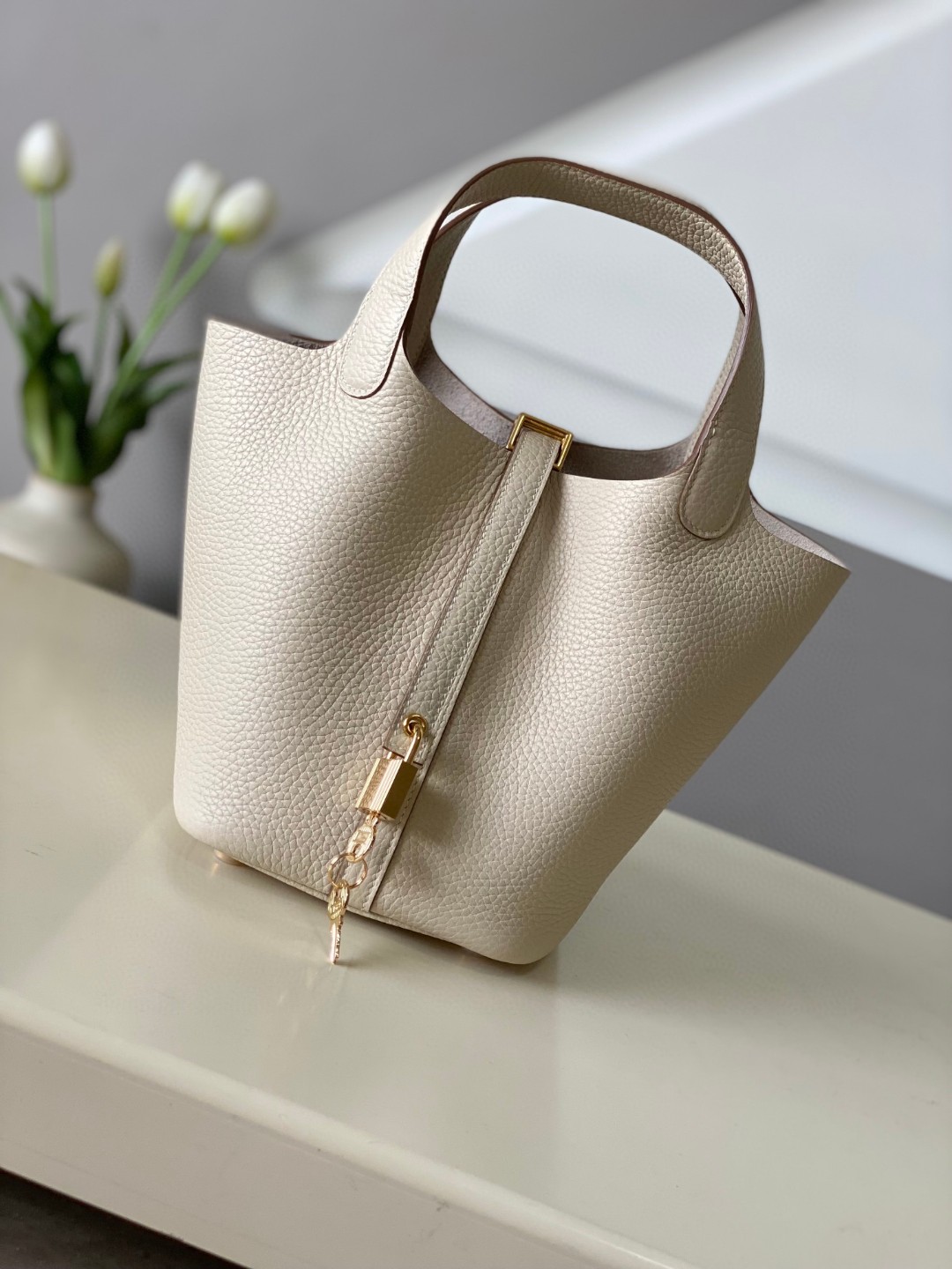 [TOP] HERMES Picotin Lock Bag TC Leather - 18cm - 3 Colour - GHW