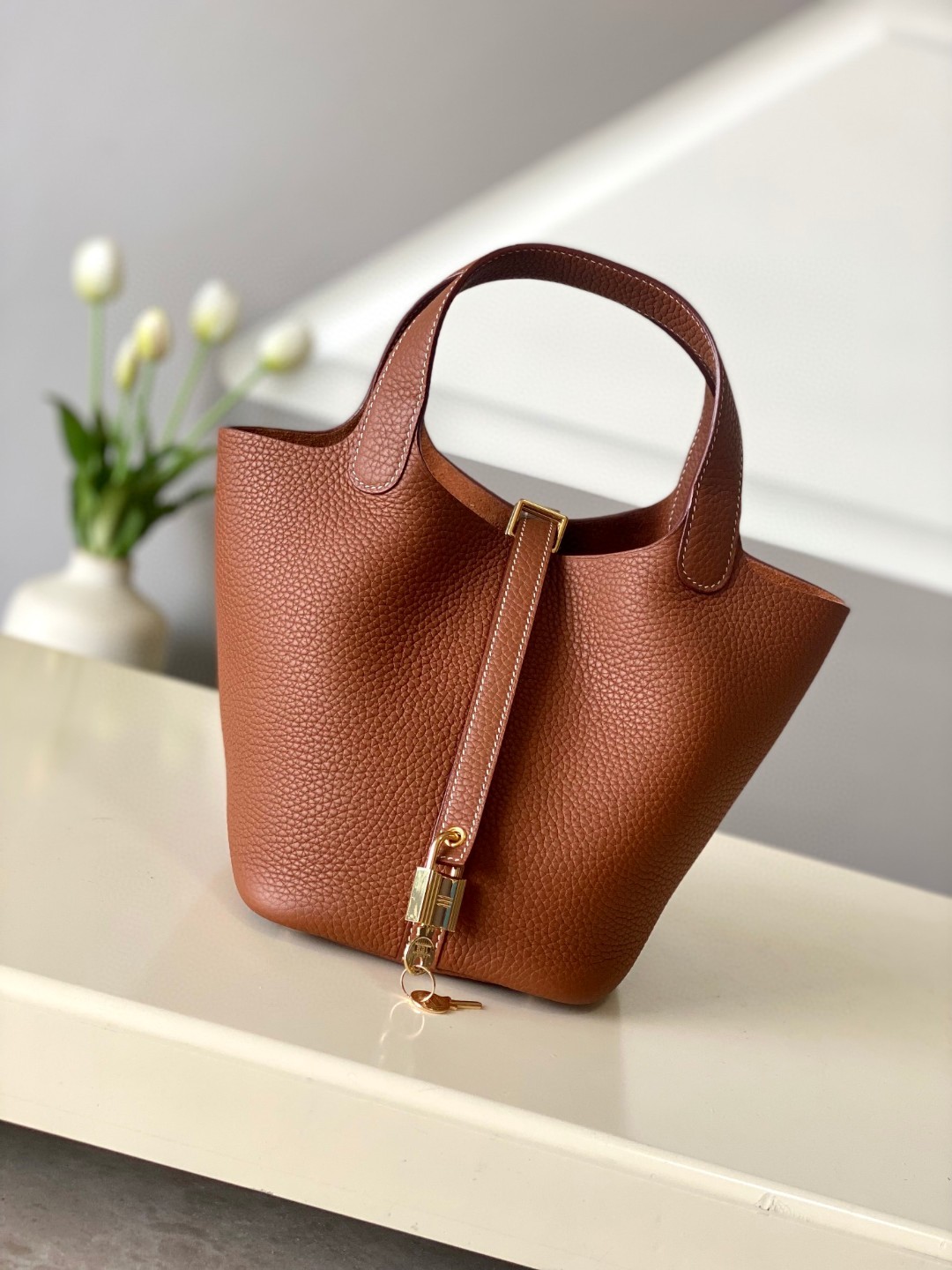 [TOP] HERMES Picotin Lock Bag TC Leather - 18cm - 3 Colour - GHW
