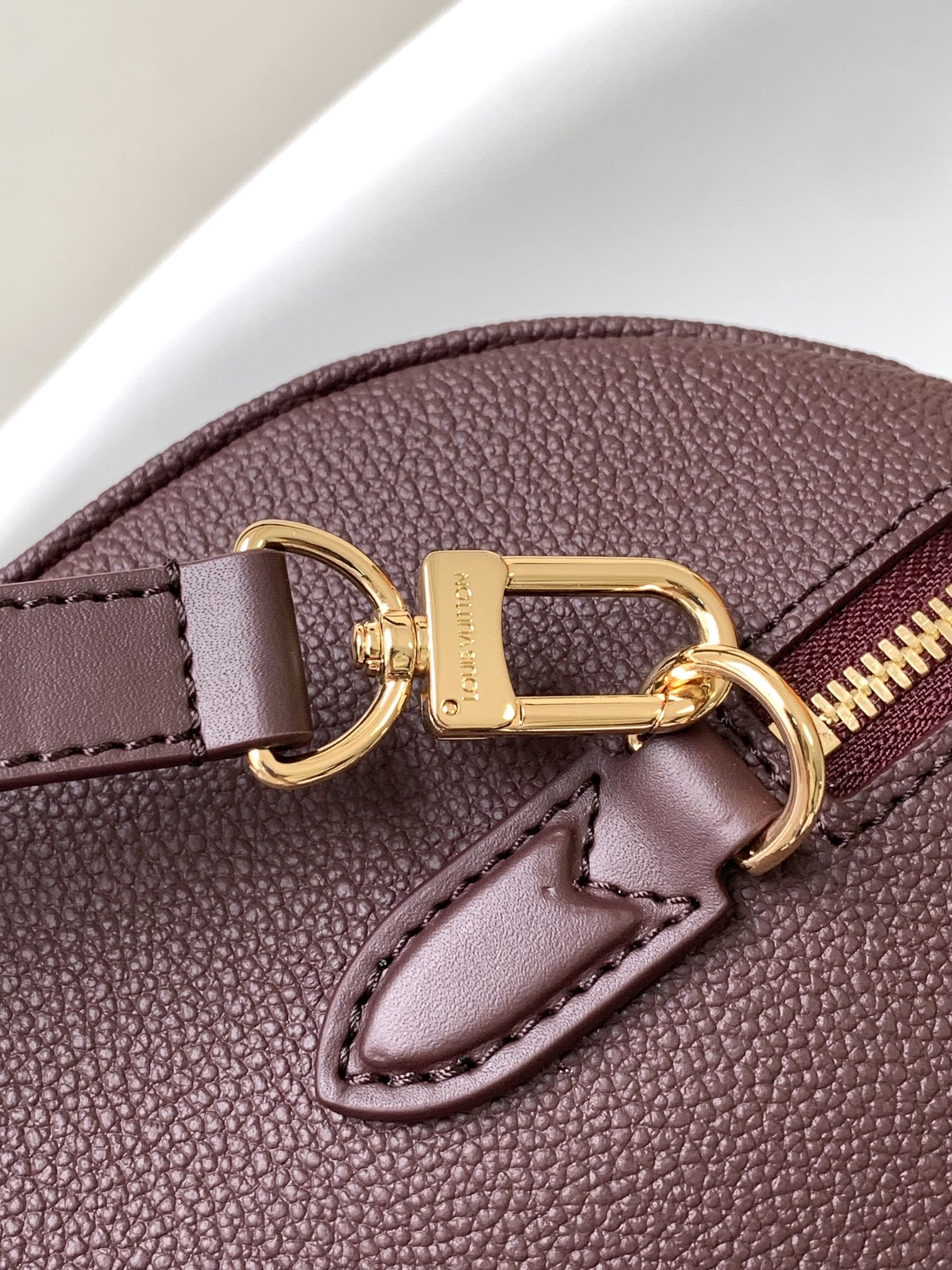 [TOP] Louis Vuitton LV Monogram Empreinte Speedy Bags - 25x19x15CM - Jujube Red&GHW