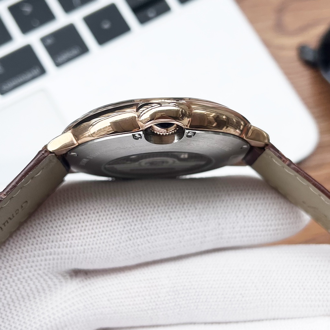 [TOP] Cartier Men's w Imported Calfskin Watch 44mm