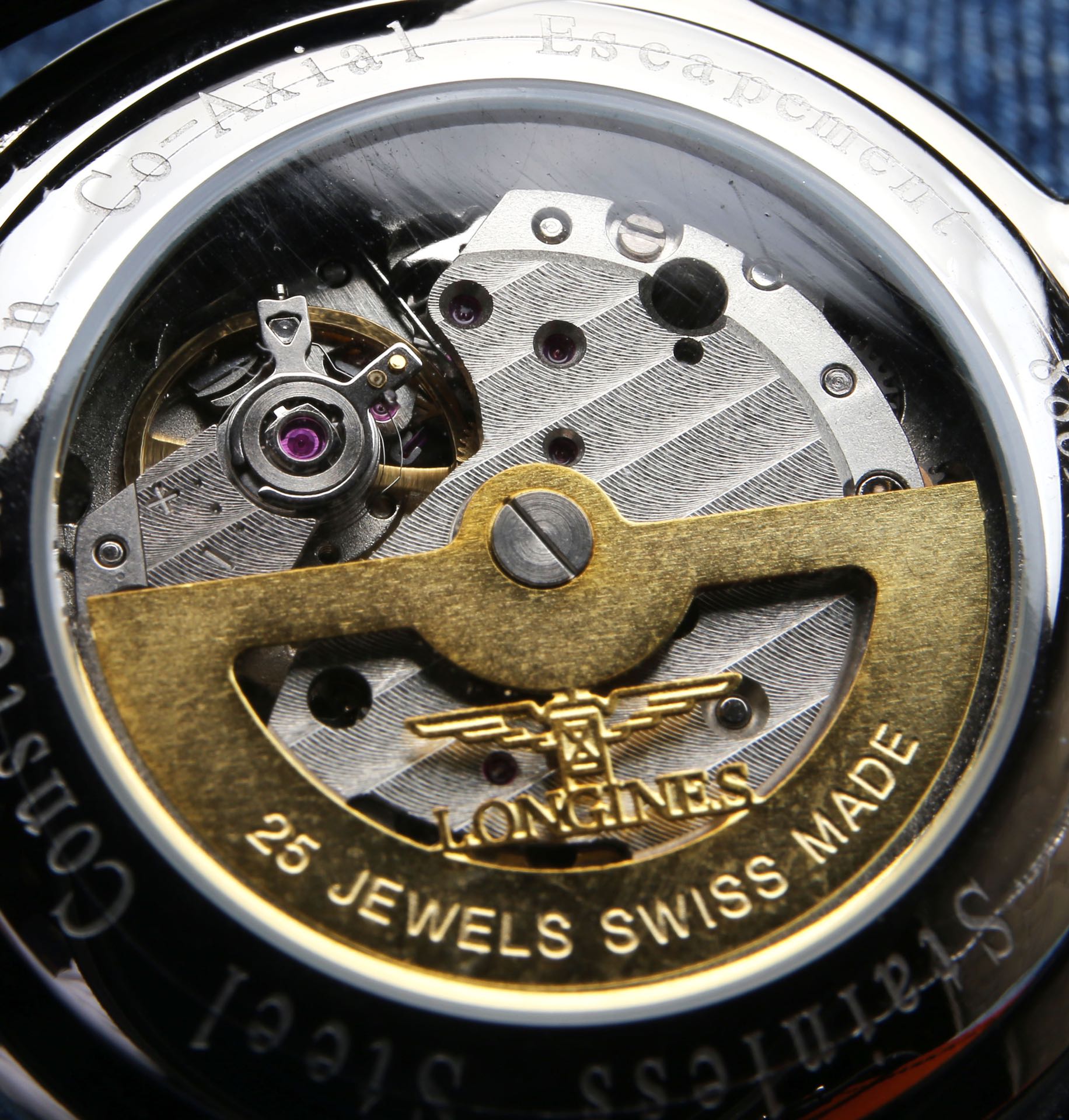 [TOP] LONGINES Men's Super A Stainless Steel Case 5 Degrees Waterproof Watch 40 mm