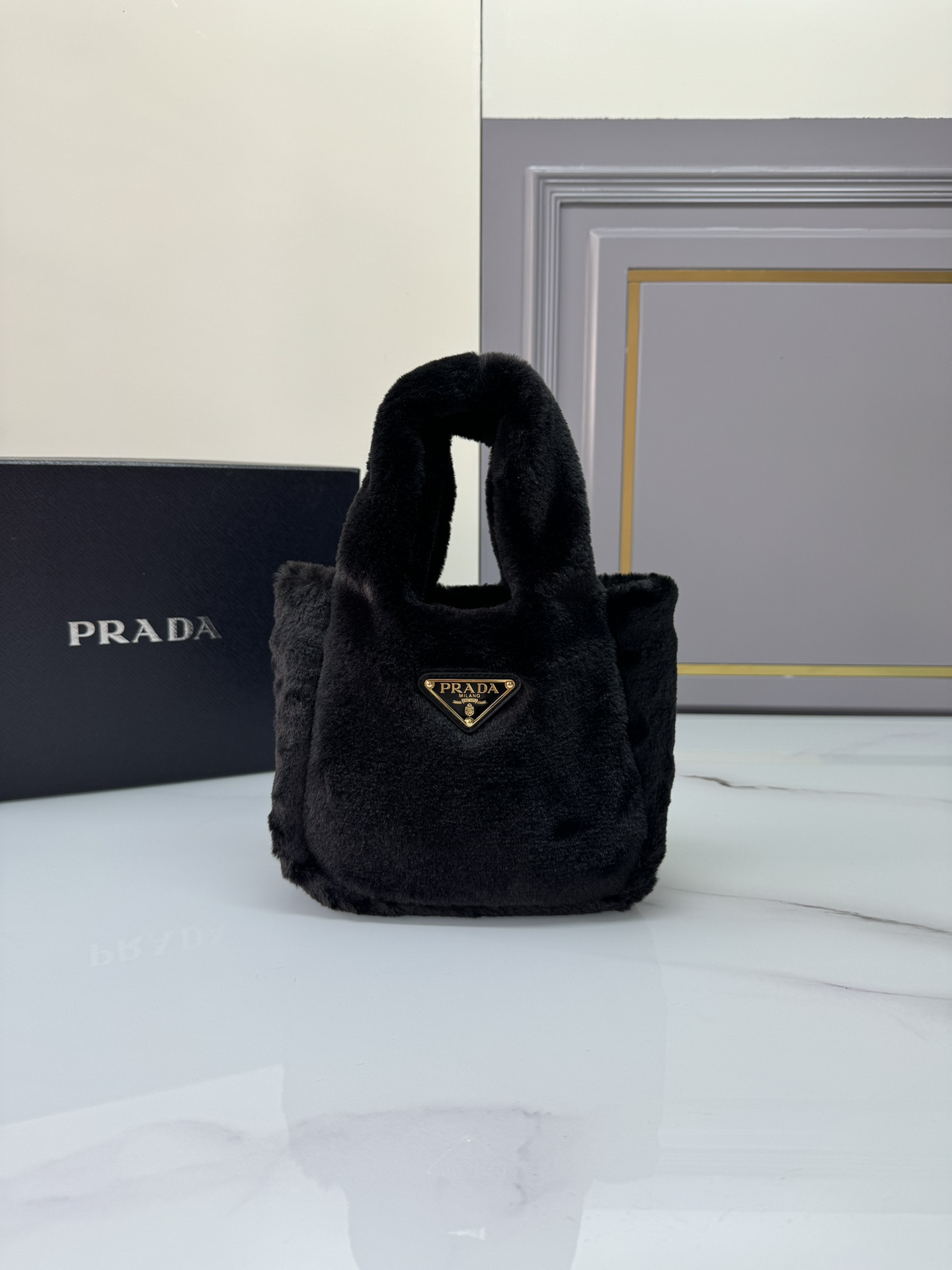 [TOP] PRADA Wool Mini Bag 18x15.5x10cm - 2 Color