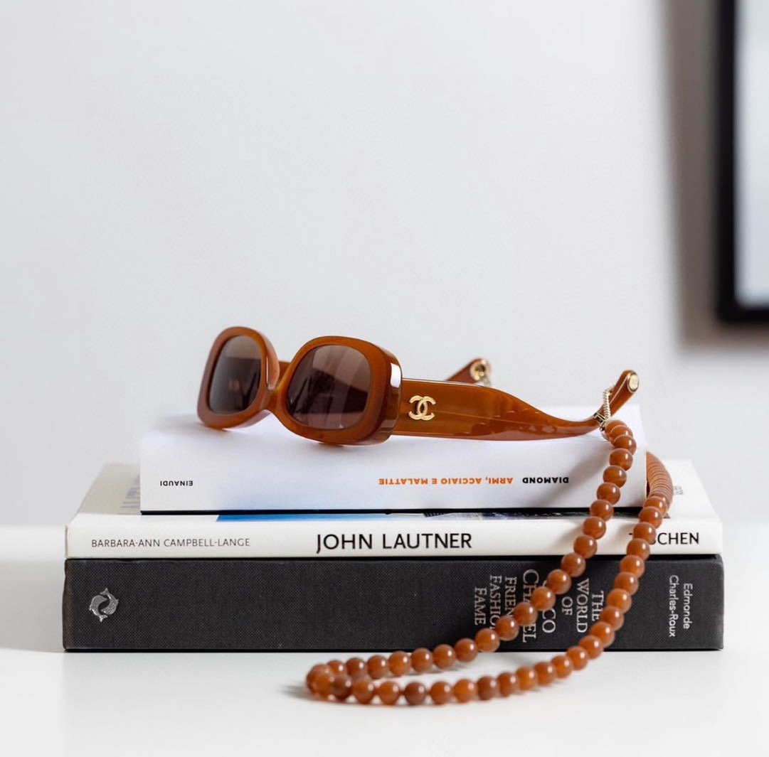 [TOP] CHANEL  Glasses - Warm Brown