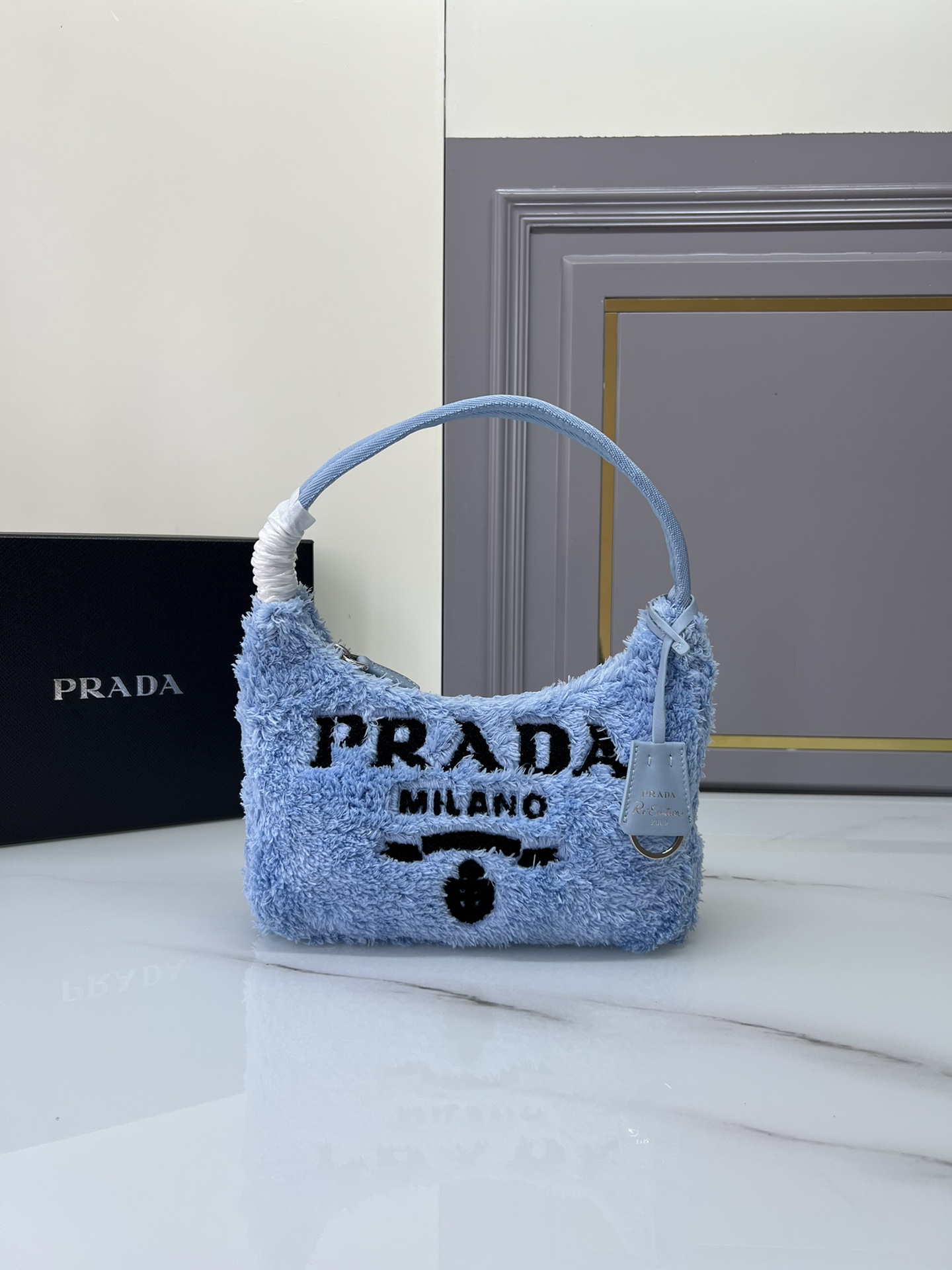 [TOP] PRADA Re-Edition 2000 Bag Terrycloth 22x17x6cm - 3 Color