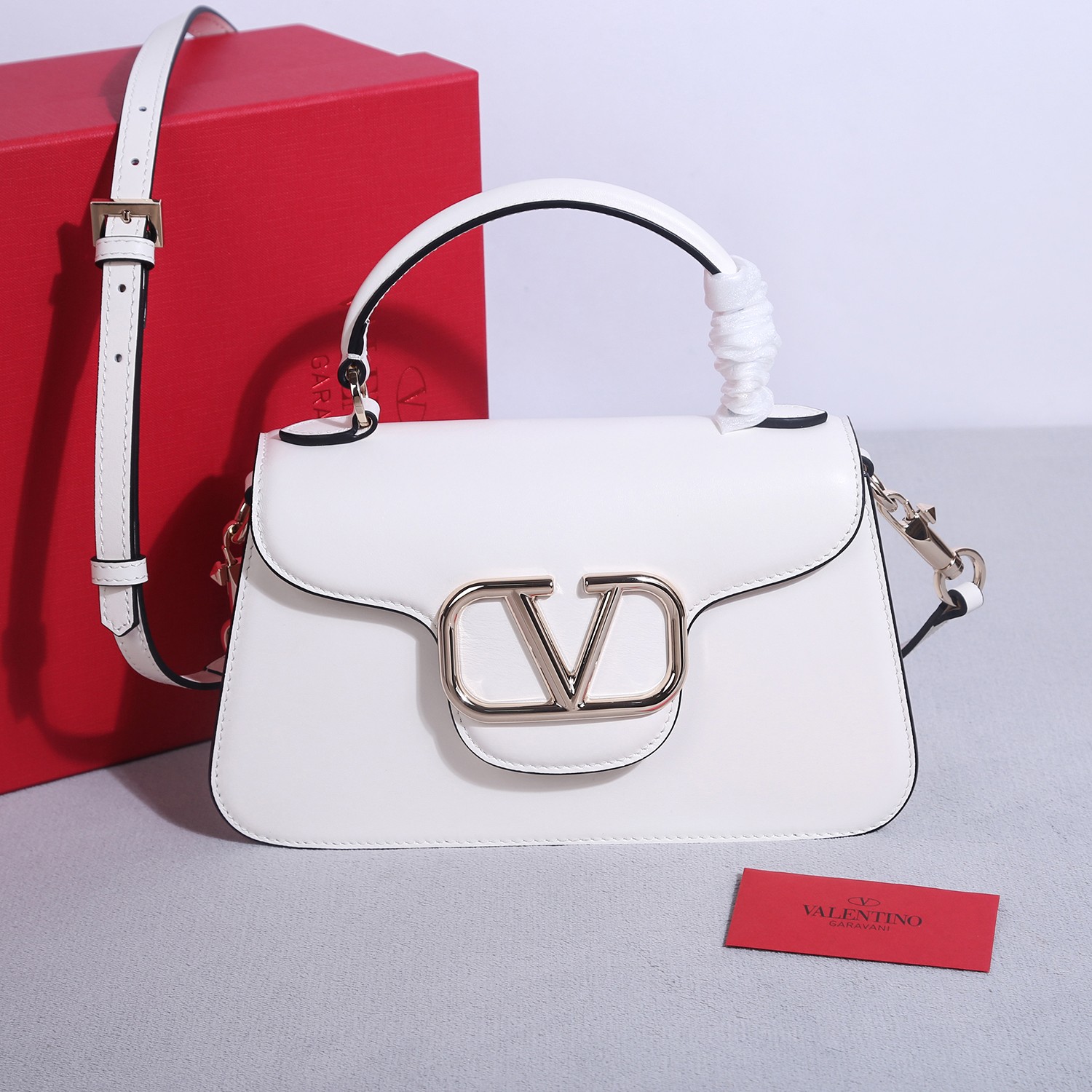 [TOP] VALENTINO V Locò Bag Leather 26×7×15cm - 4 Color