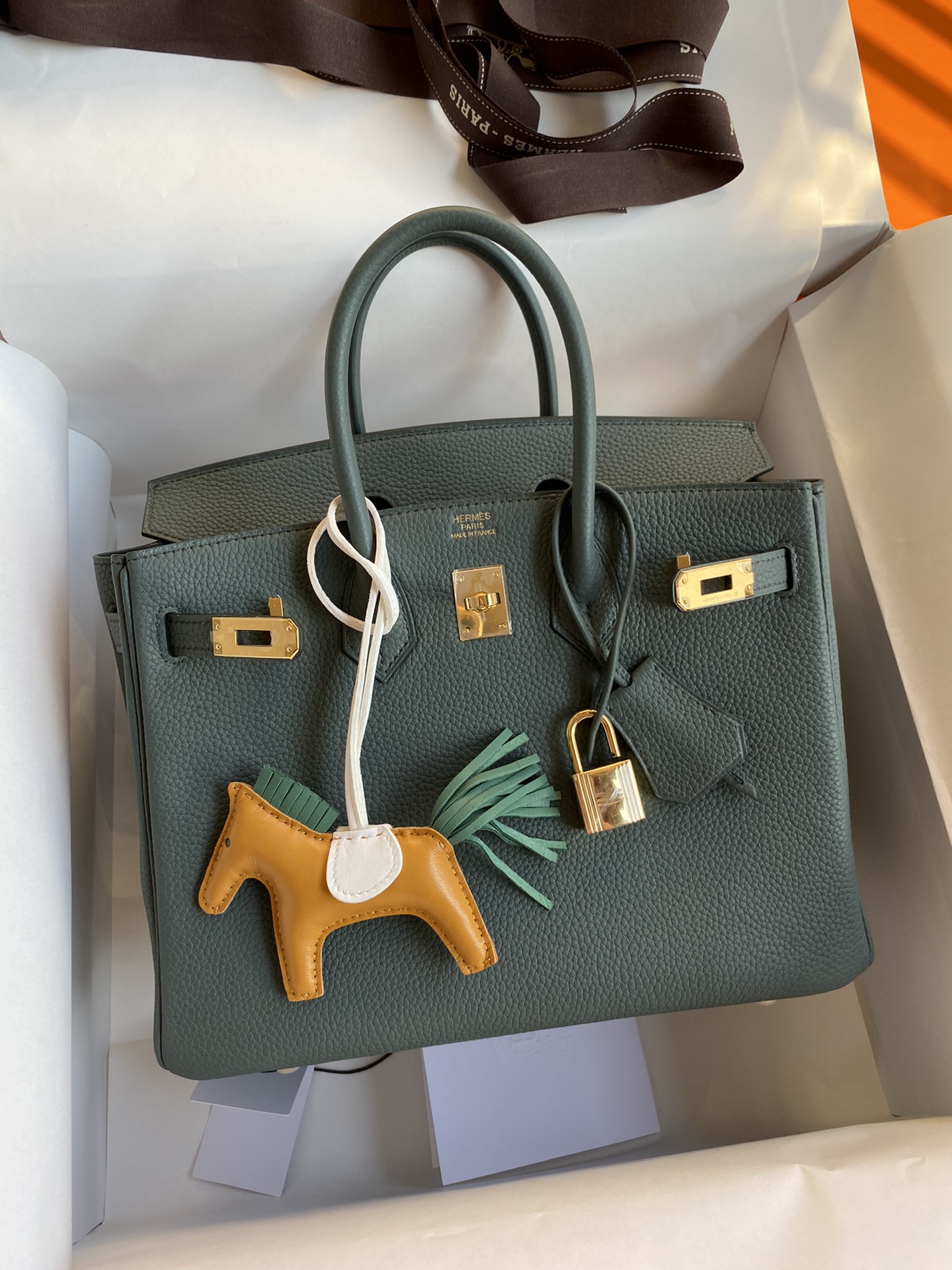 [TOP] HERMES Togo Birkin Bag 25cm - 2 Colors - GHW