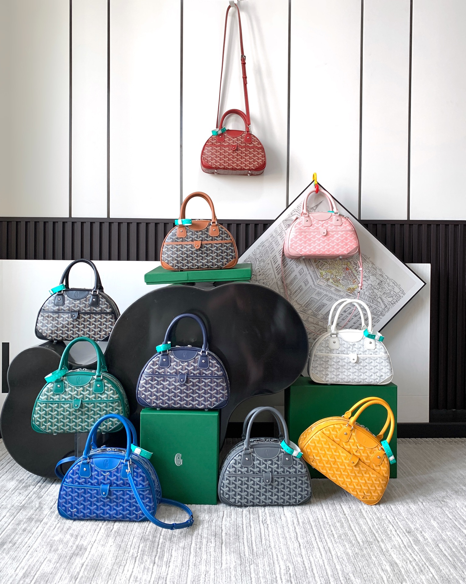 [TOP] Goyard Bowling Bag 27×27×8.5cm - 10 Color