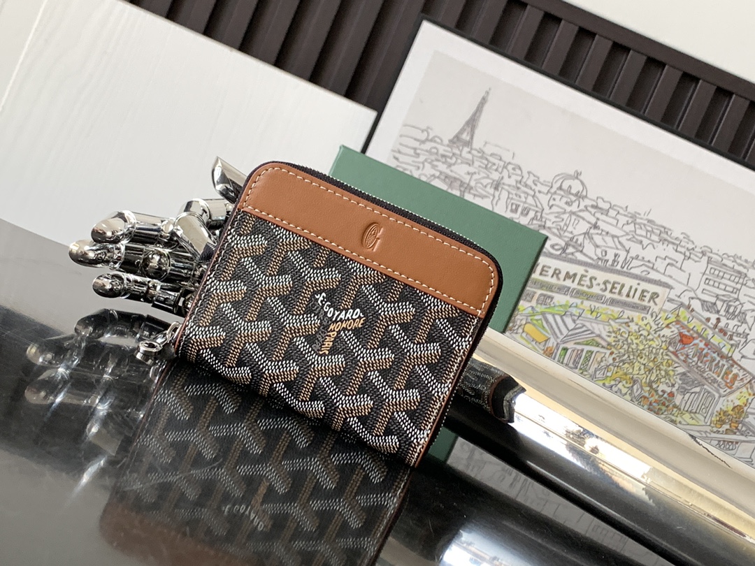[TOP] Goyard Matignon Mini Coin Purse 7.5x1.8x10.4cm - 11 Color