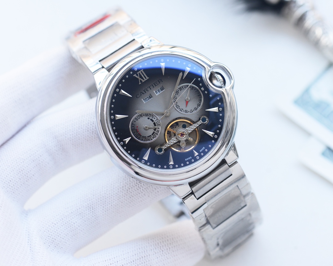 [TOP] Cartier 316L Stainless Steel Strap Men’s Watch 42mm - 3 Colors