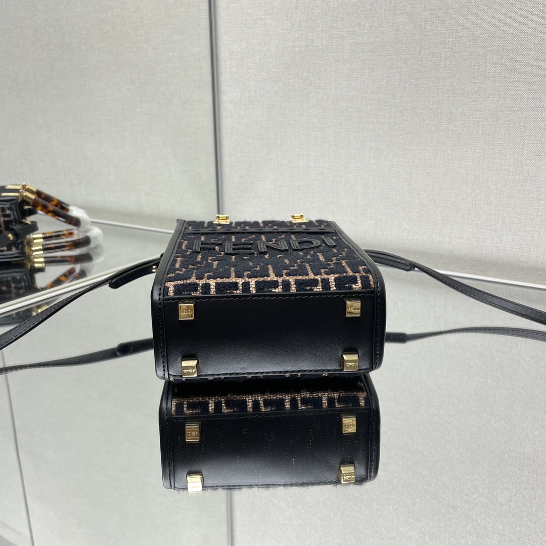 [TOP] FENDI Sunshine Mini Tote bag - Black