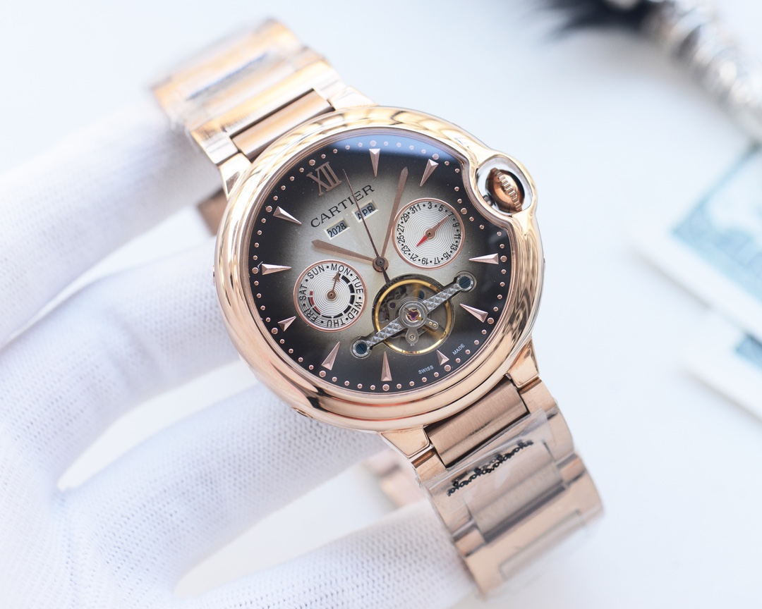 [TOP] Cartier 316L Stainless Steel Strap Men’s Watch 42mm - 3 Colors