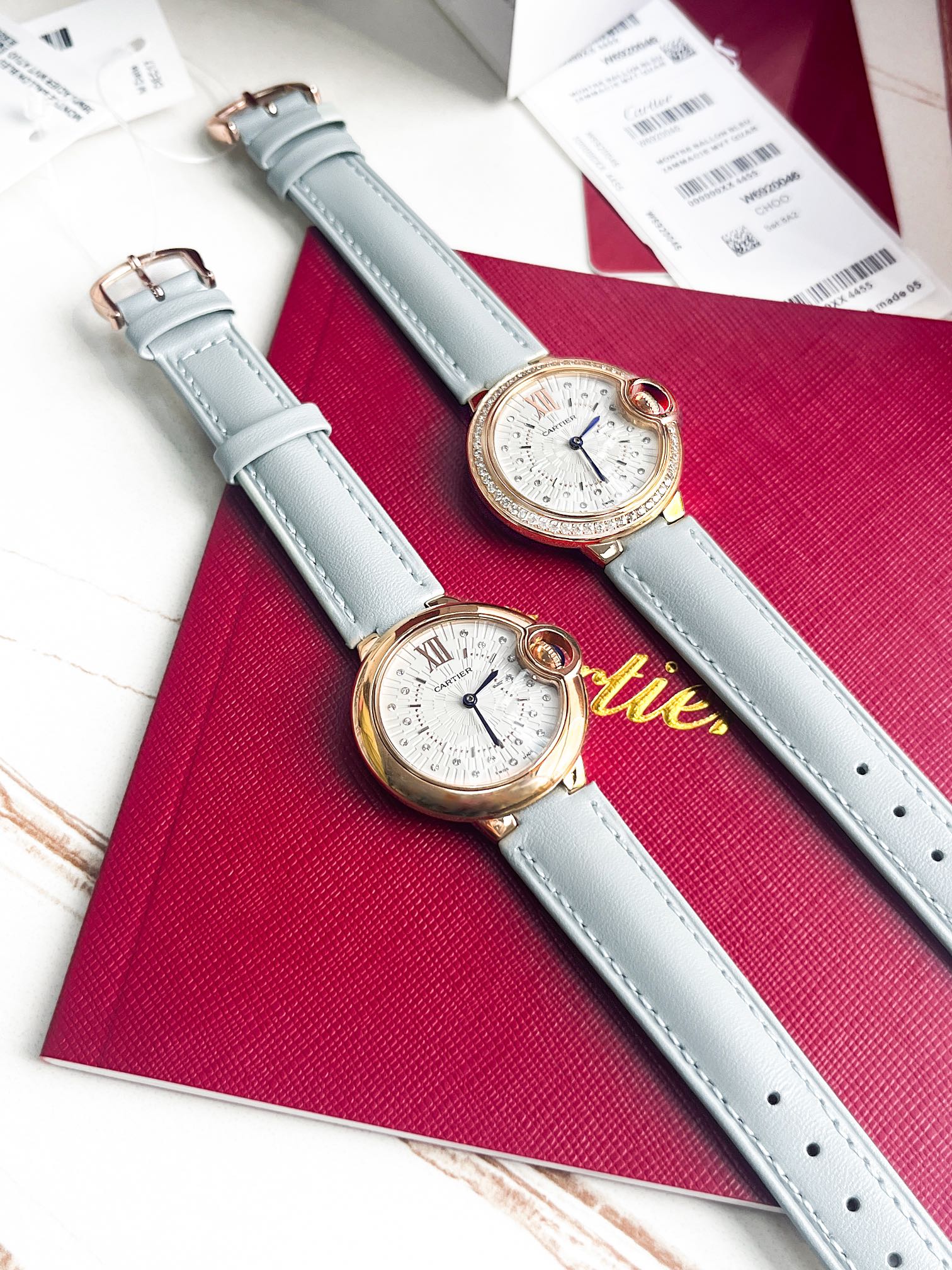 [TOP] Cartier blue balloon watch luxury series 33mm