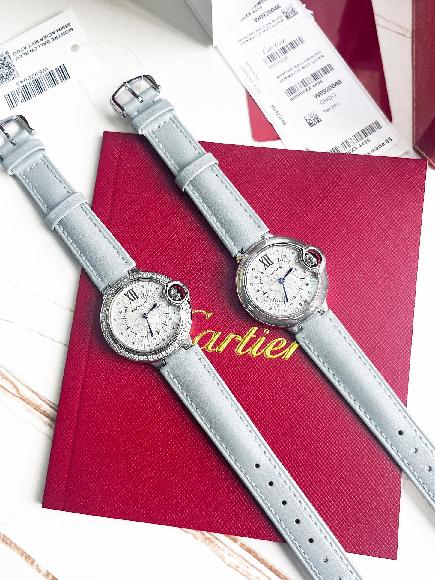 [TOP] Cartier blue balloon watch luxury series 33mm