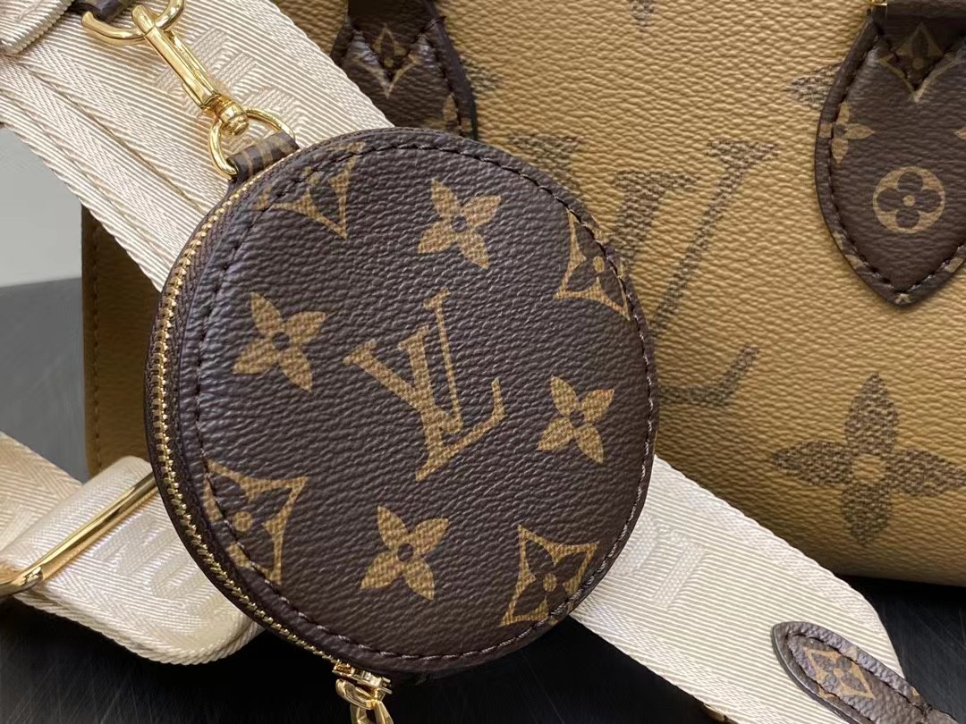 [TOP] Louis Vuitton LV  On The Go Bag  25x13x10 cm-Brown