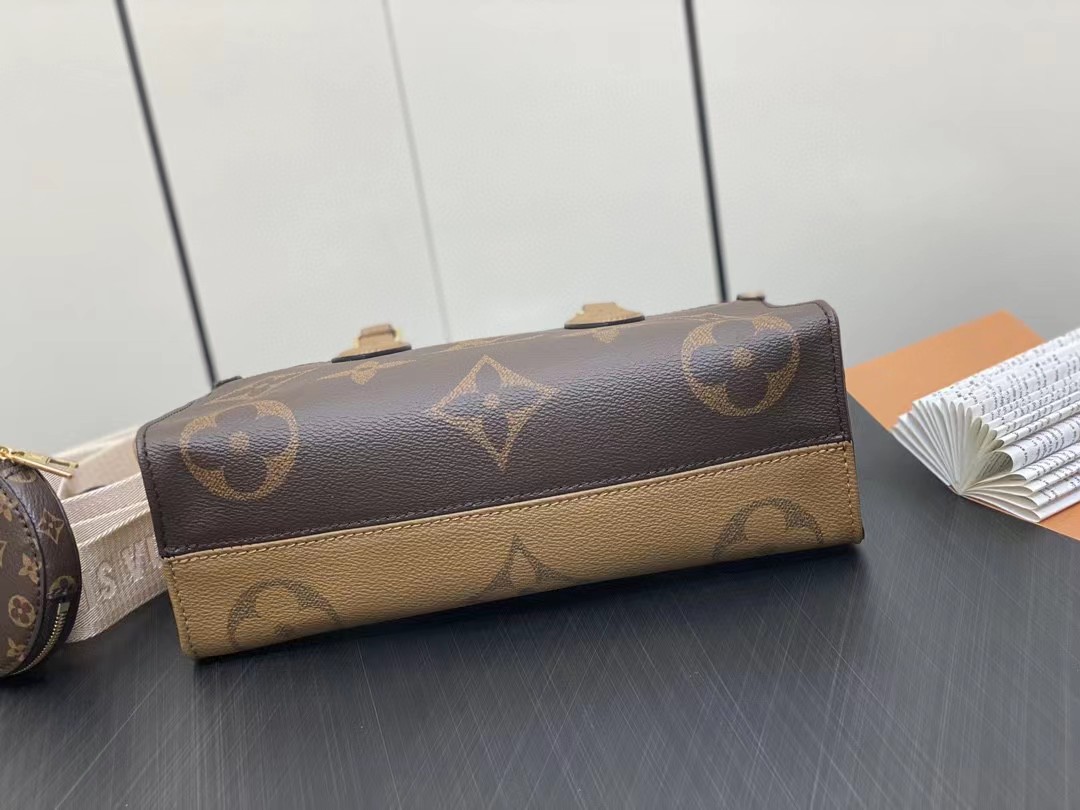 [TOP] Louis Vuitton LV  On The Go Bag  25x13x10 cm-Brown