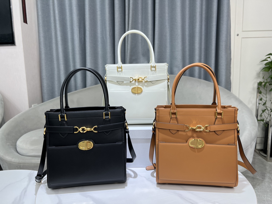 [TOP] Christian Dior New Cow Leather Bag - 28*30*18 cm - 3 Colors