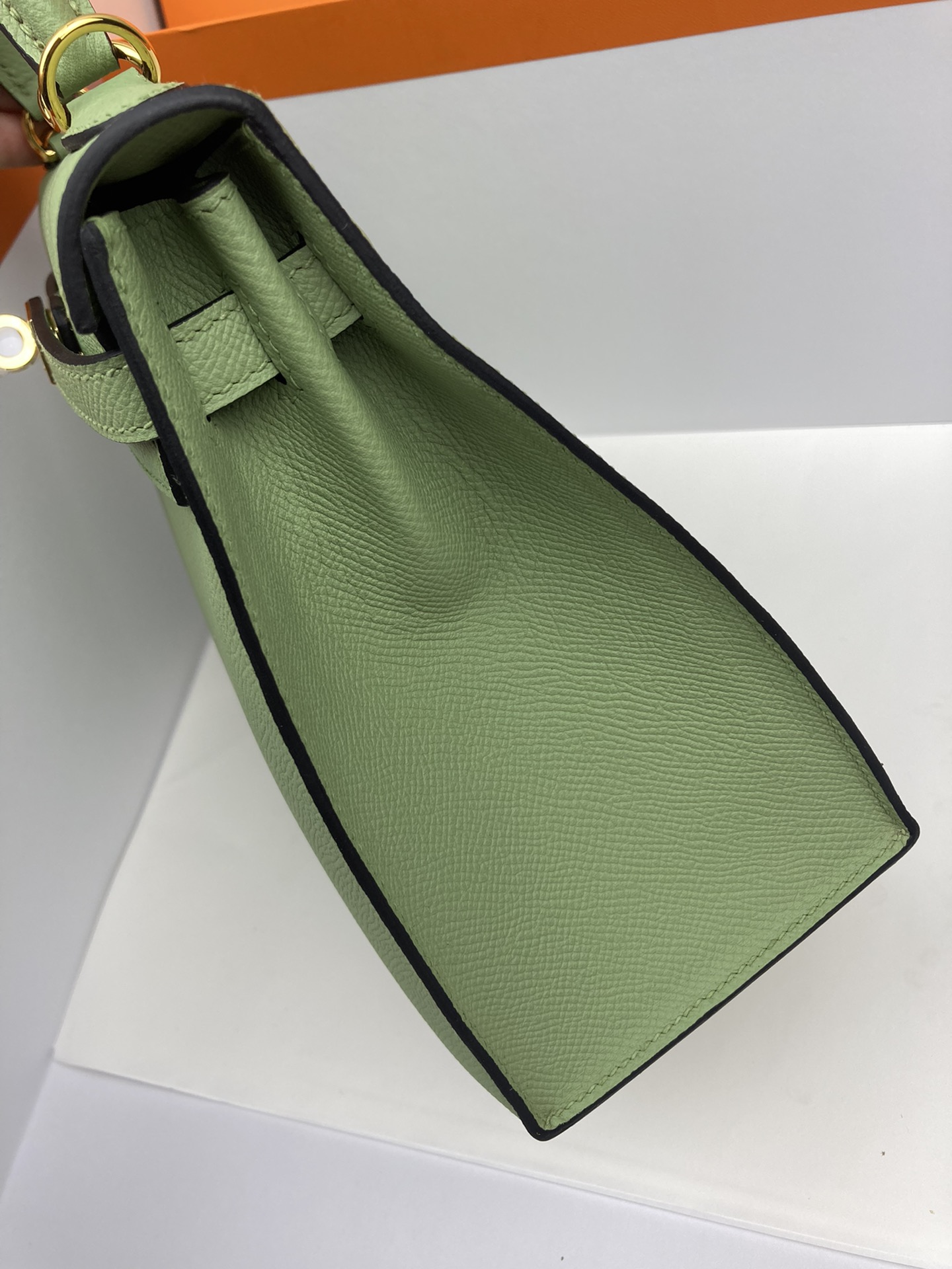 [TOP] HERMES Kelly Epsom Leather 25cm - Green - SHW&GHW