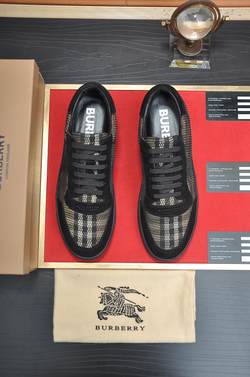 [TOP] BURBERRY Cowhide Paired With Classic Plaid Fabric - 2 Colors