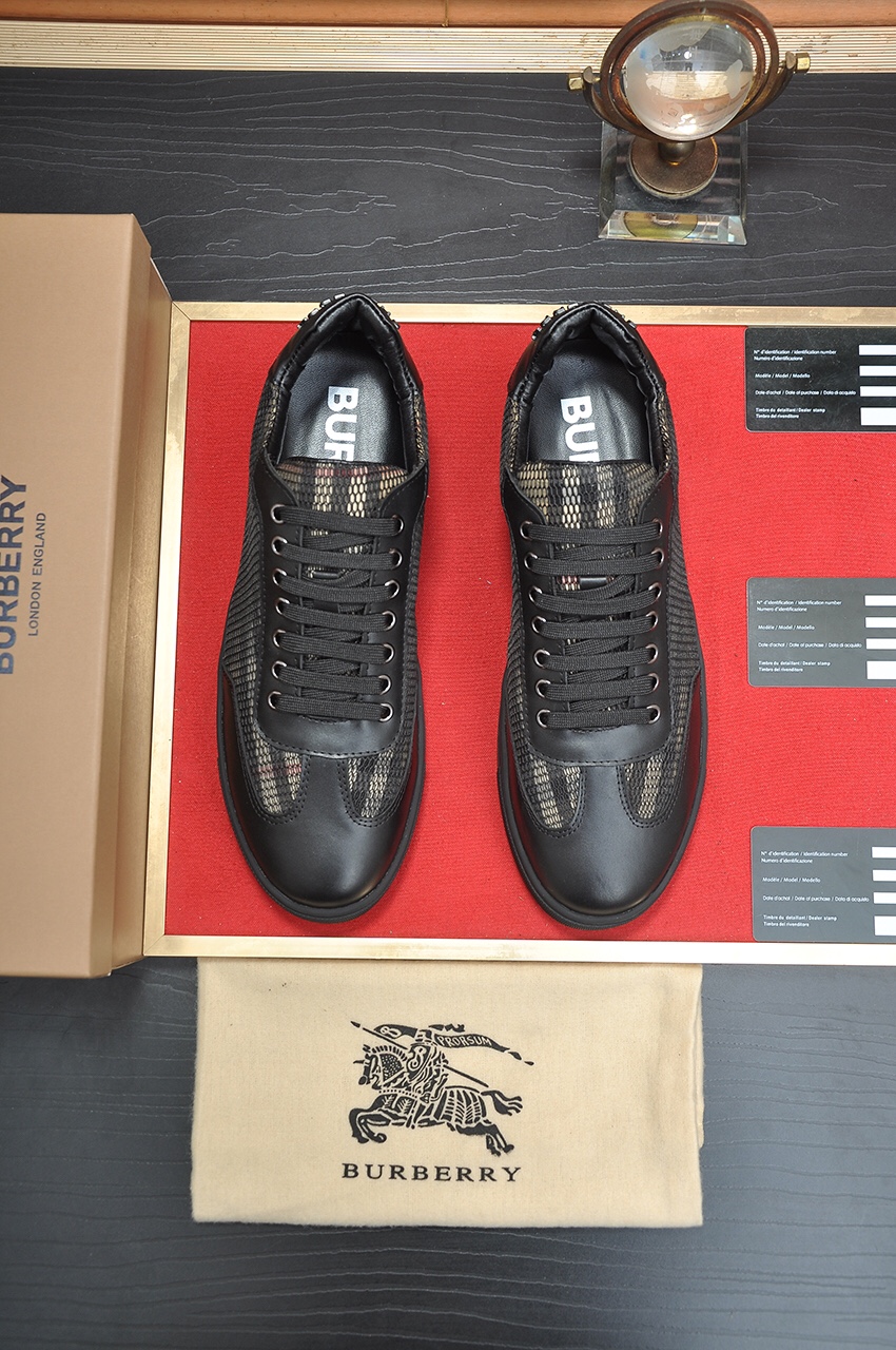 [TOP] BURBERRY Cowhide Paired With Classic Plaid Fabric - 3 Colors