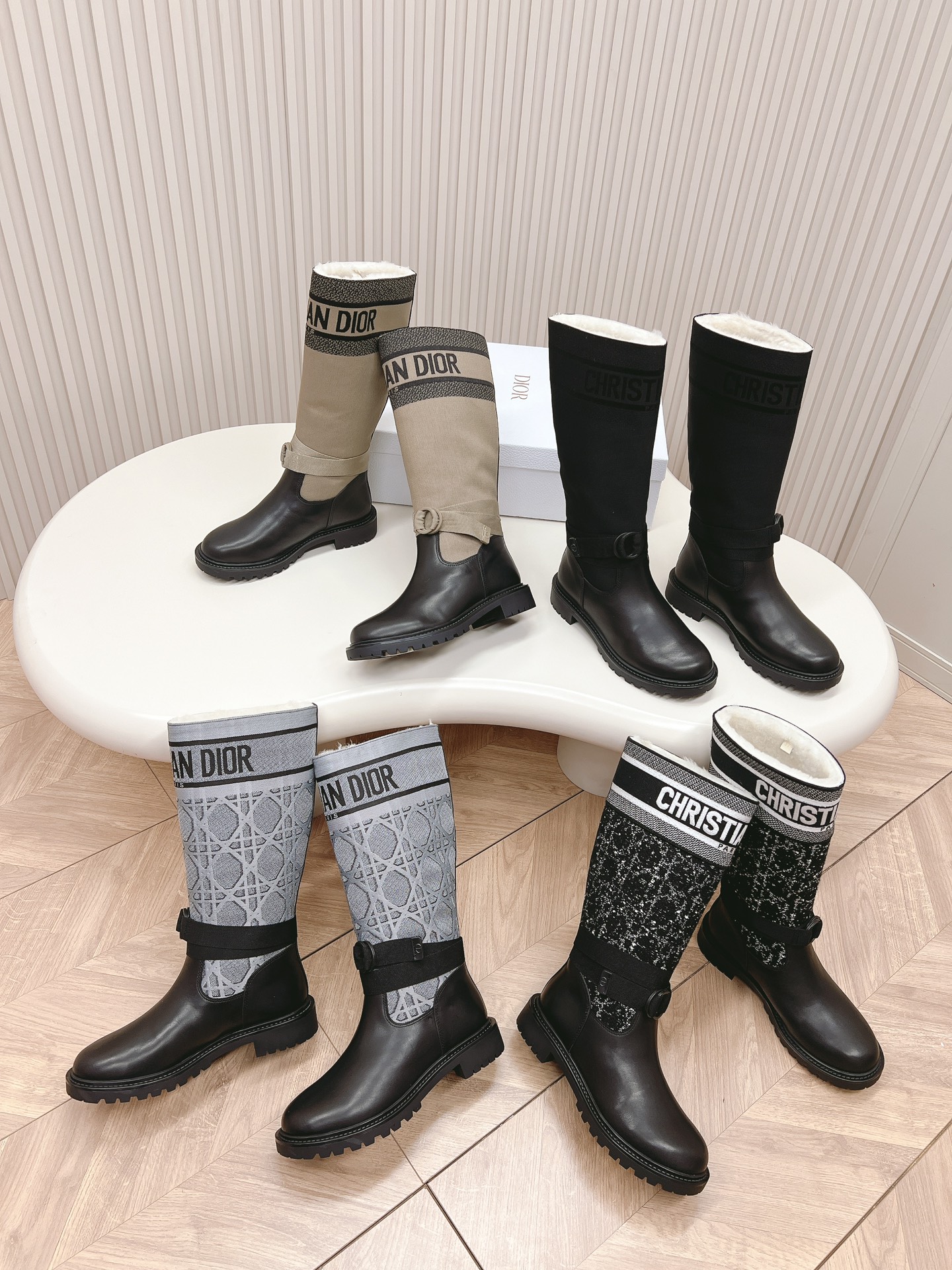 [TOP] Christian Dior Boots In Thickened Wool - 4 Colors