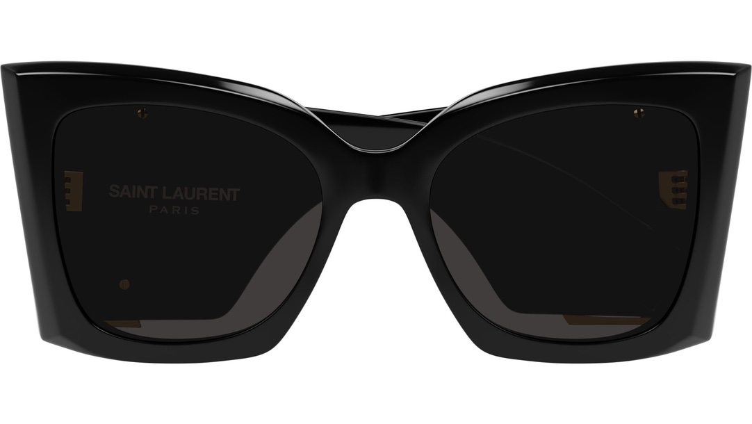 [TOP] Yves Saint Laurent YSL YSL One-Piece Nose Pads Sunglasses - Black