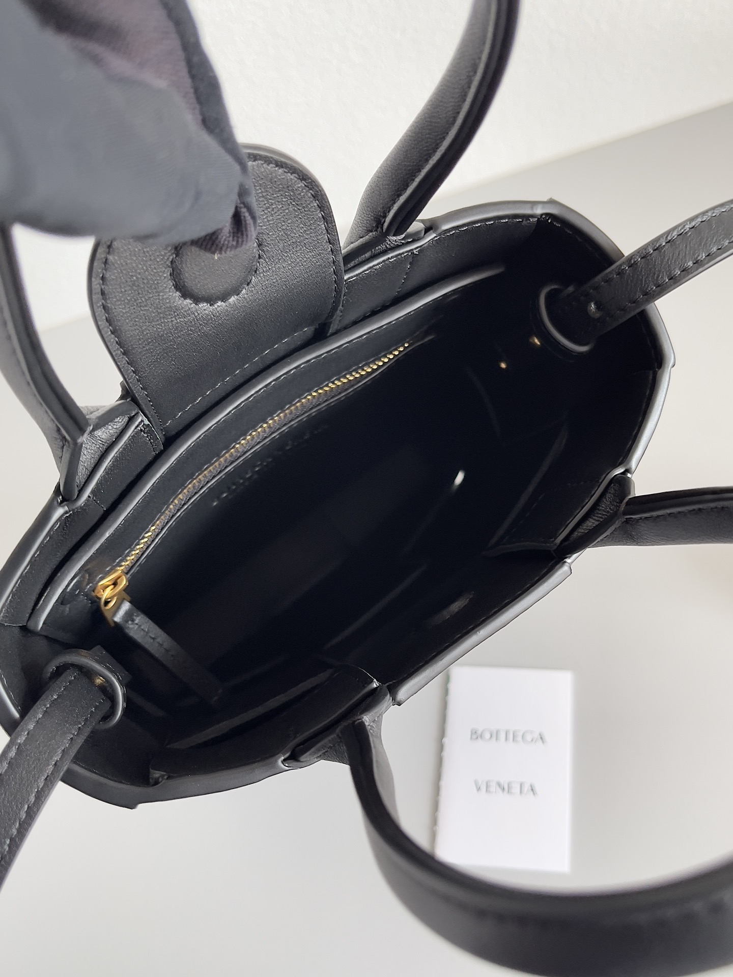 [TOP] Bottega Veneta BV Small Tote Bags Lambskin 18*7*22.5 CM  - Black