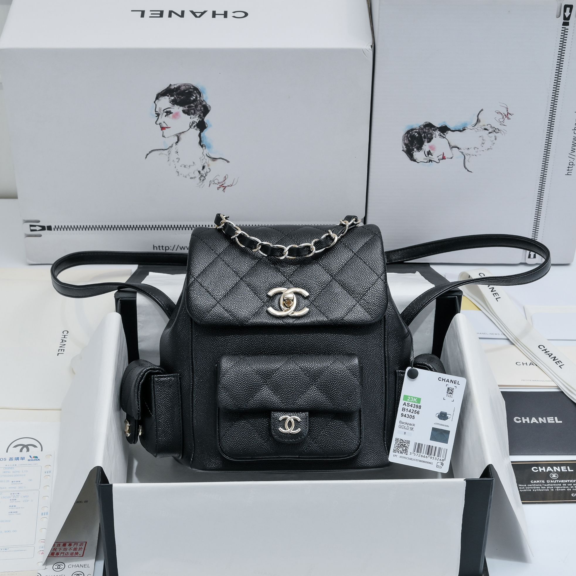 [TOP] CHANEL 23k Duma Bags - GHW&SHW - 21.5X19.5X12cm - Six Colors