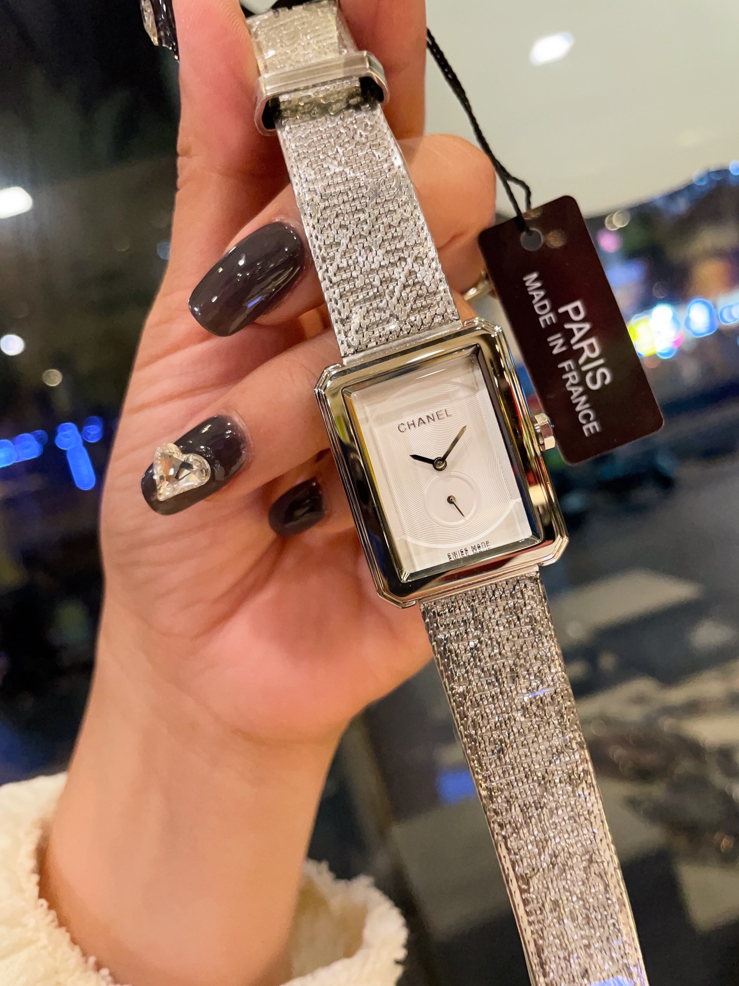 [TOP] CHANEL  BOY·FRIEND TWEED Tweed Steel Watch  27X34 mm  - 8 Colors